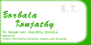 borbala komjathy business card